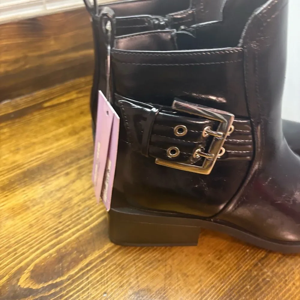 Wild‎ Fable Black Pointed Toe Buckle Ankle Boots Size 7